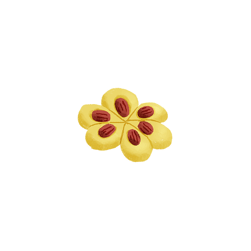 枣糕馒头扁平风图片素材