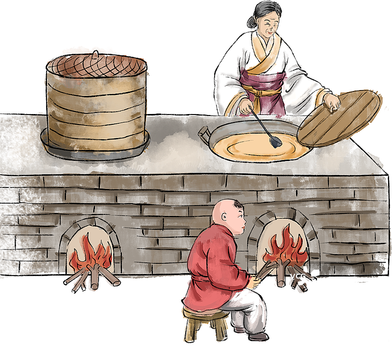 古代厨房图片素材