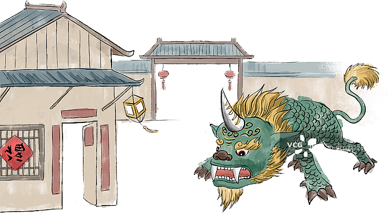 除夕年兽图片素材