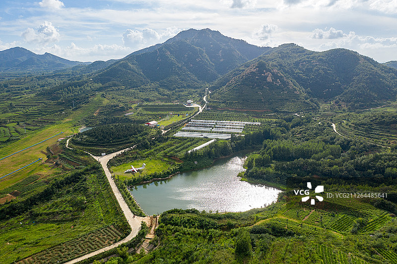 青岛齐长城百果园风光图片素材