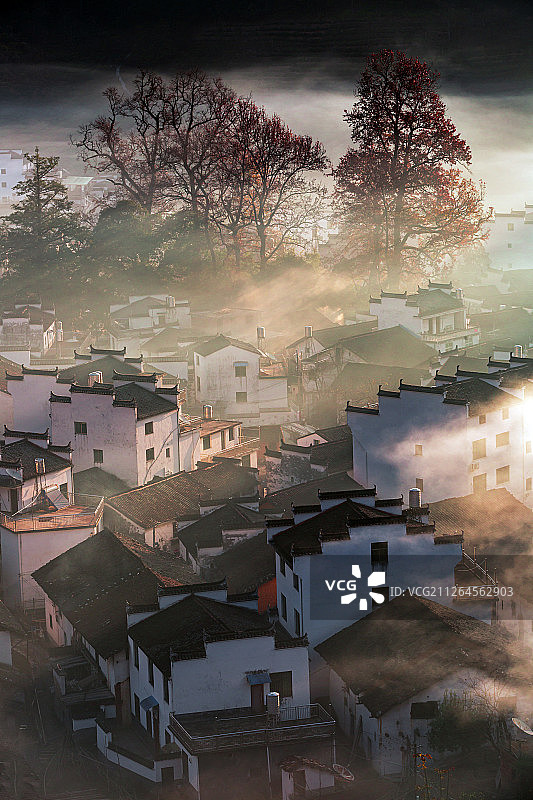 江西婺源石城村风光图片素材