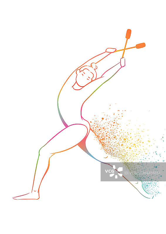 会艺术体操棒操图片素材