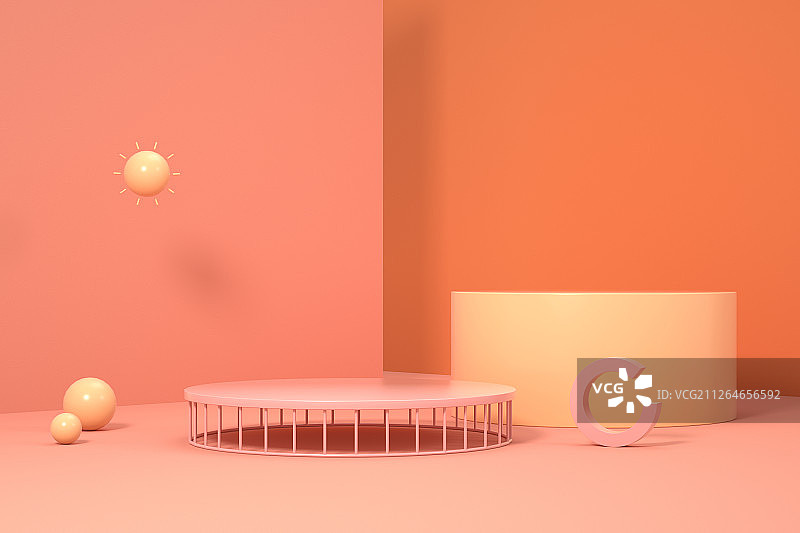 3D简洁展示台图片素材