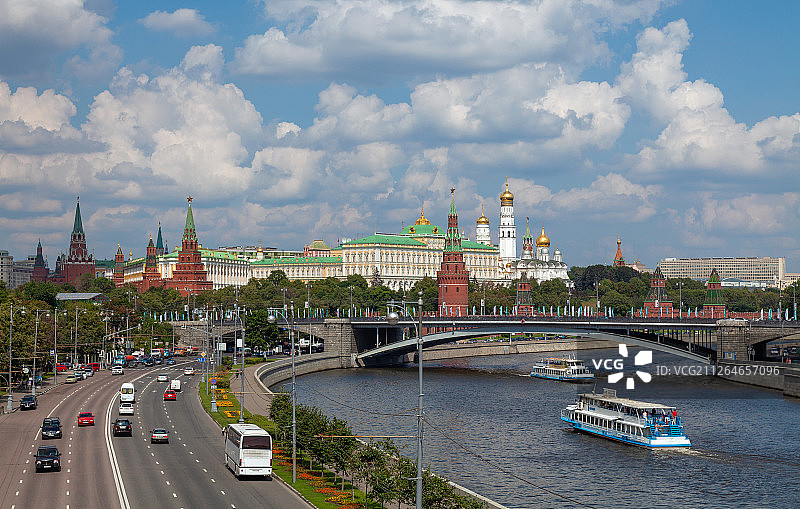 风和日丽下克里姆林宫图片素材