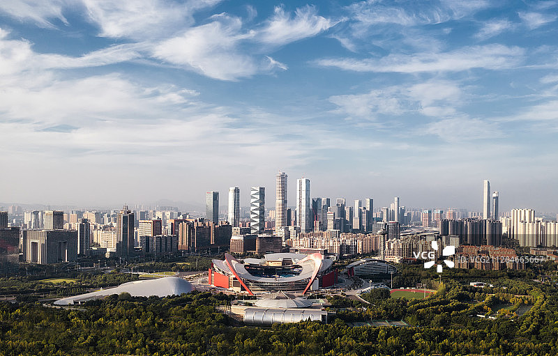 南京河西与奥体图片素材