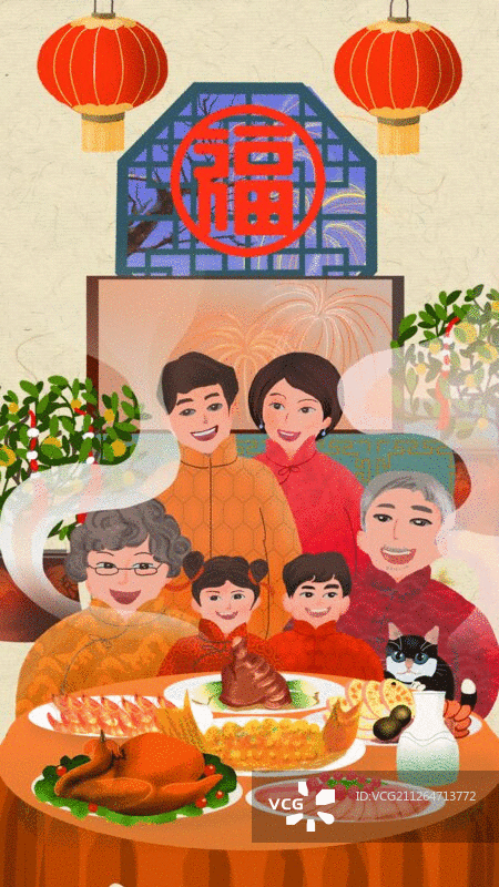 年俗-大年三十 守岁图片素材