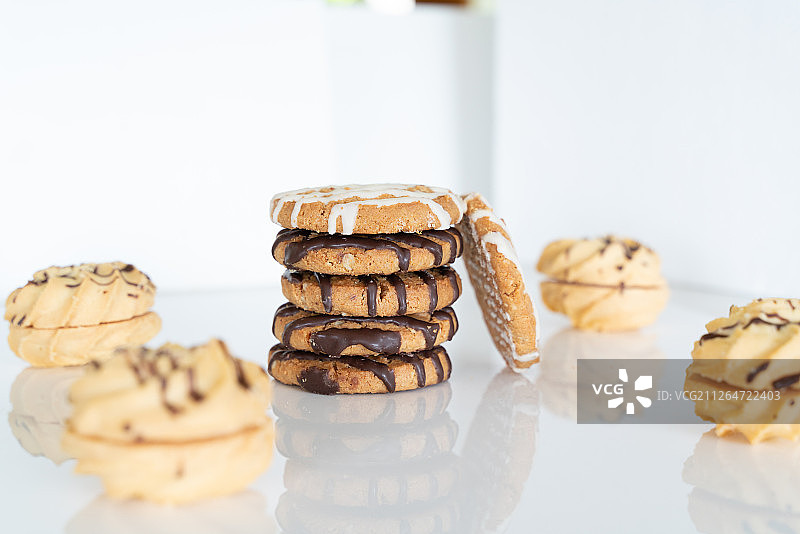 曲奇饼干零食静物图片素材