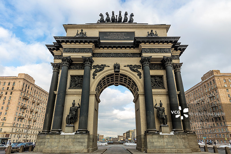 俄罗斯莫斯科凯旋门图片素材