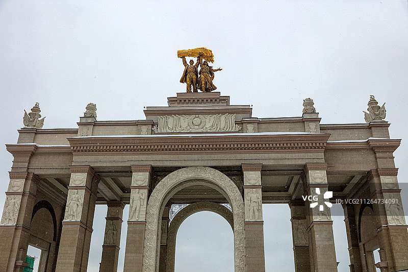 俄罗斯莫斯科全俄展览中心图片素材