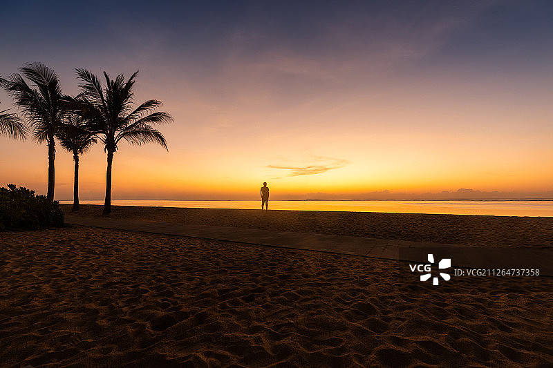 印度尼西亚巴厘岛日出图片素材