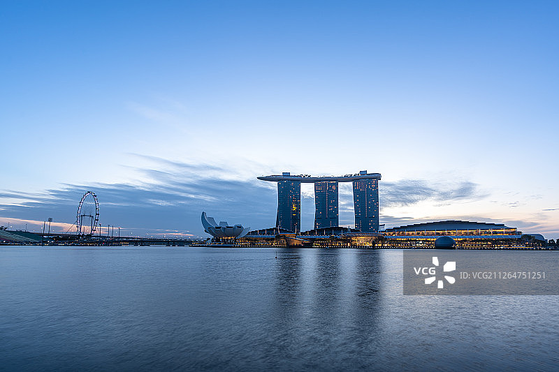 新加坡城市天际线图片素材