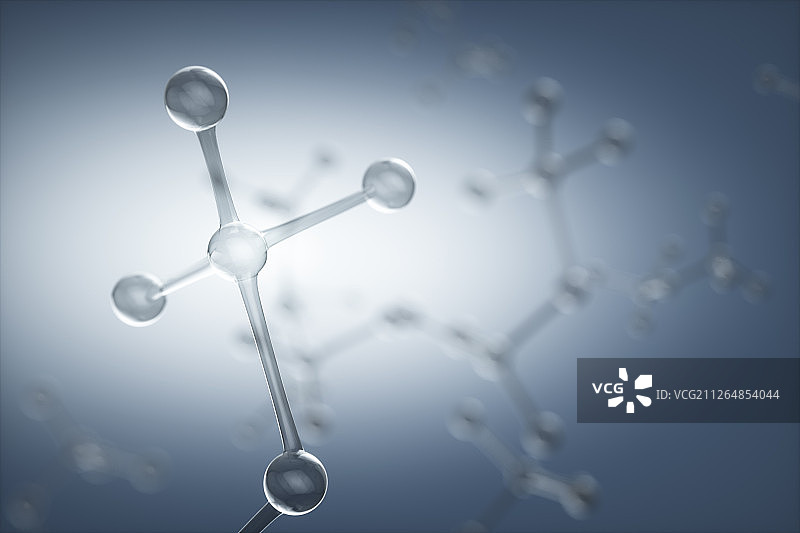 三维分子结构模型图片素材