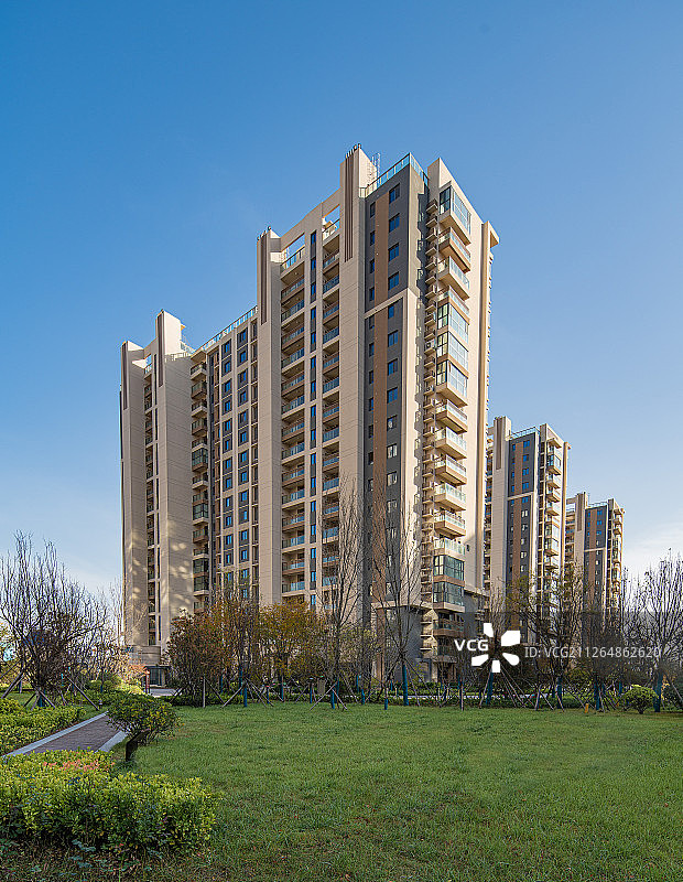 居民住宅楼外立面图片素材