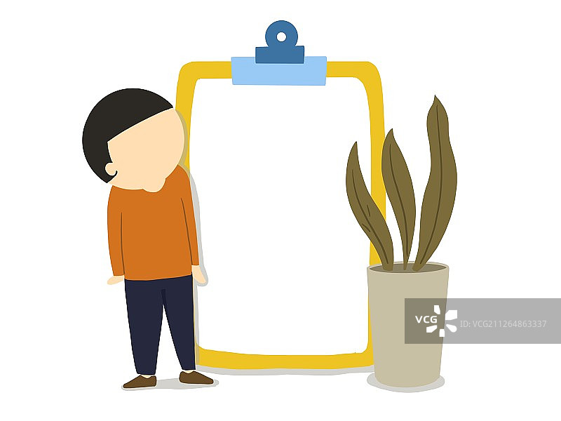 扁平化问卷调查图片素材