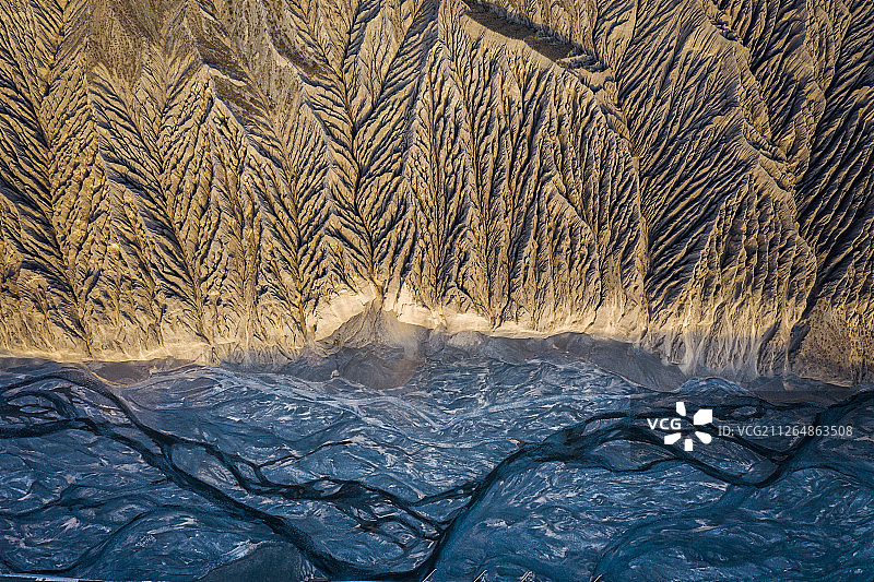 新疆独山子大峡谷航拍-6图片素材