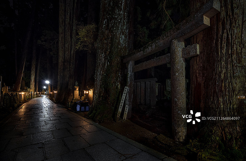 日本高野山奥之院图片素材