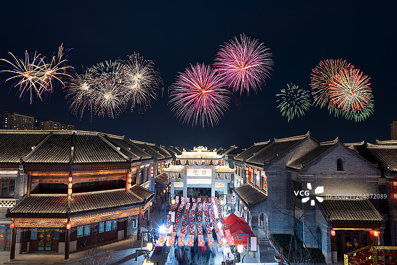 古城夜景图片素材