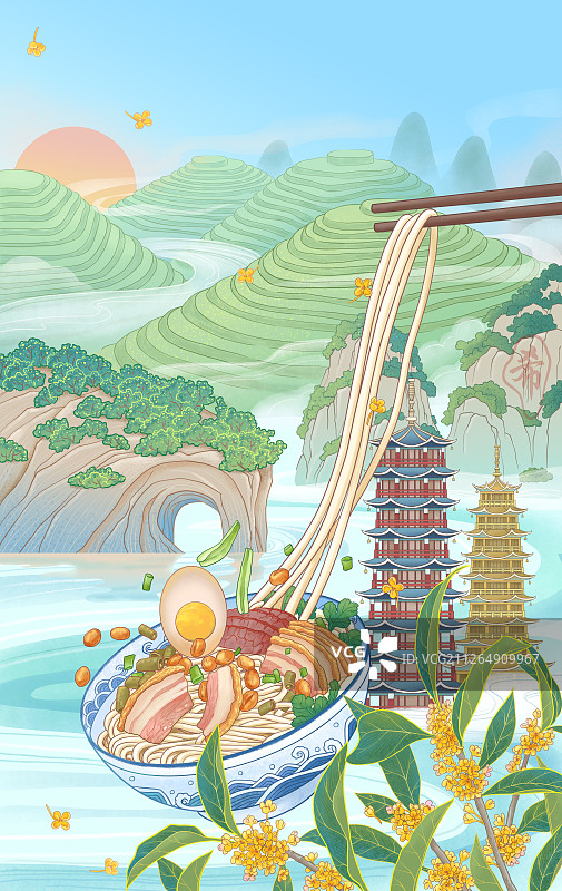 桂林米粉图片素材