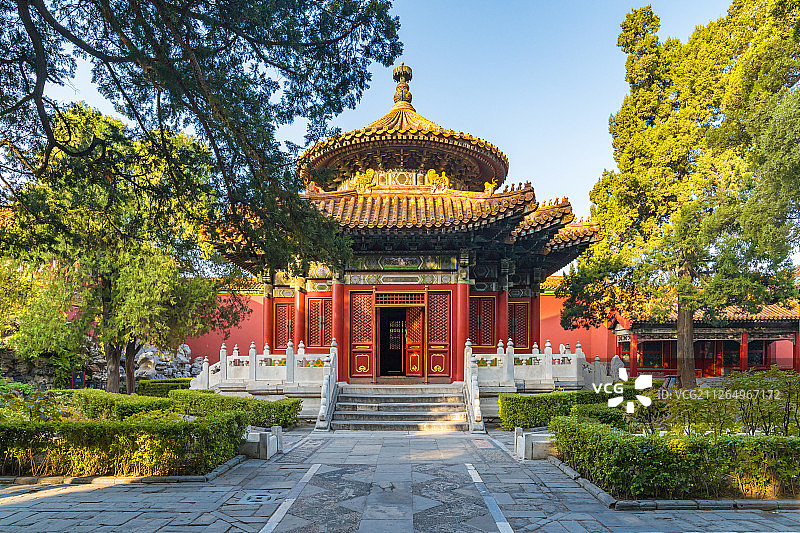 故宫御花园千秋亭图片素材