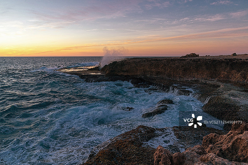 澳大利亚Carnarvon Quobba Blow Hole图片素材