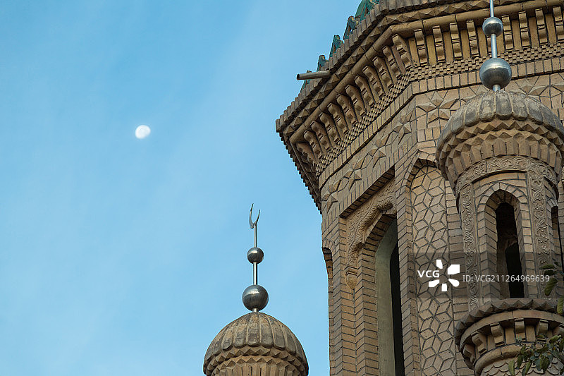 新疆喀什清真寺风光-1图片素材