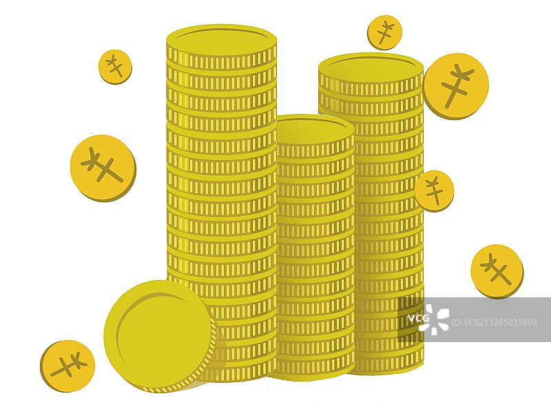 金币收益财富象征图片素材
