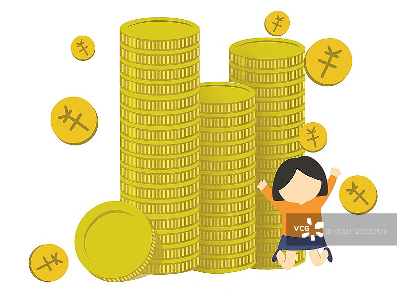 金币收益财富象征图片素材