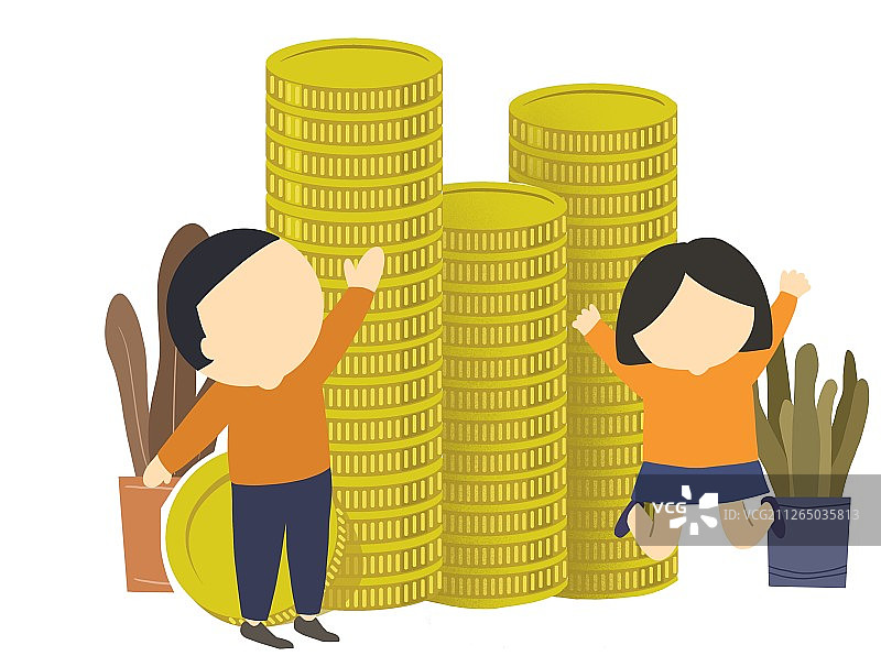 金币收益财富象征图片素材