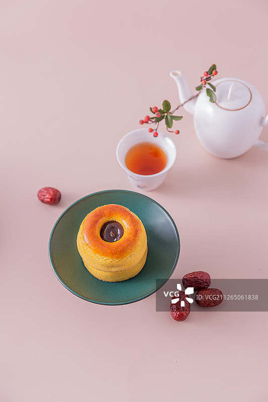 茶与红枣糕图片素材