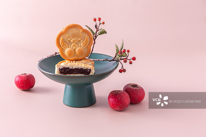 山楂果与糕点图片素材