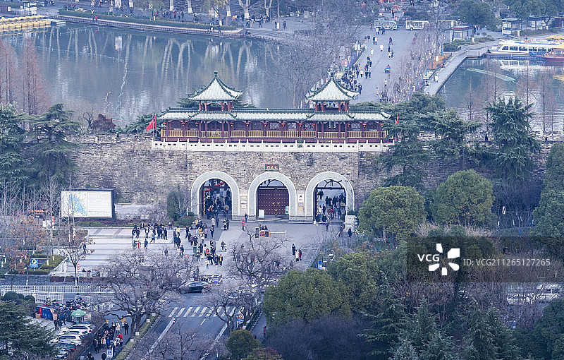 玄武门夕照图片素材