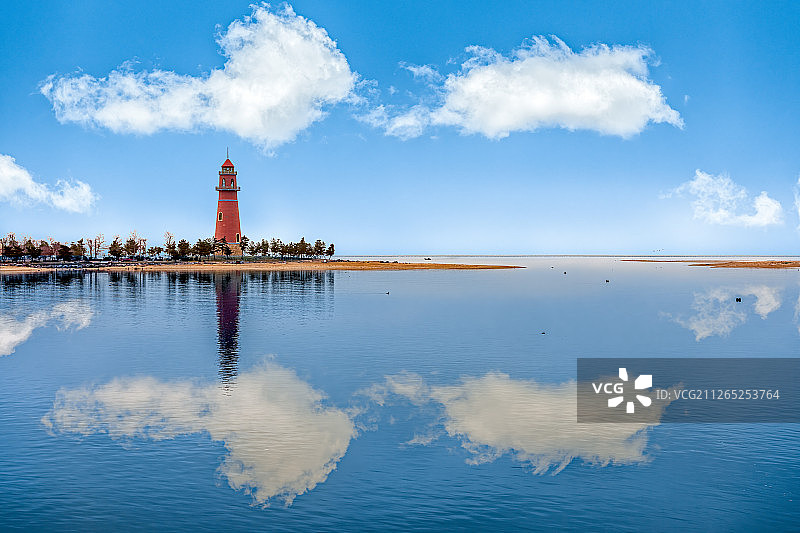 荣成海上灯塔图片素材