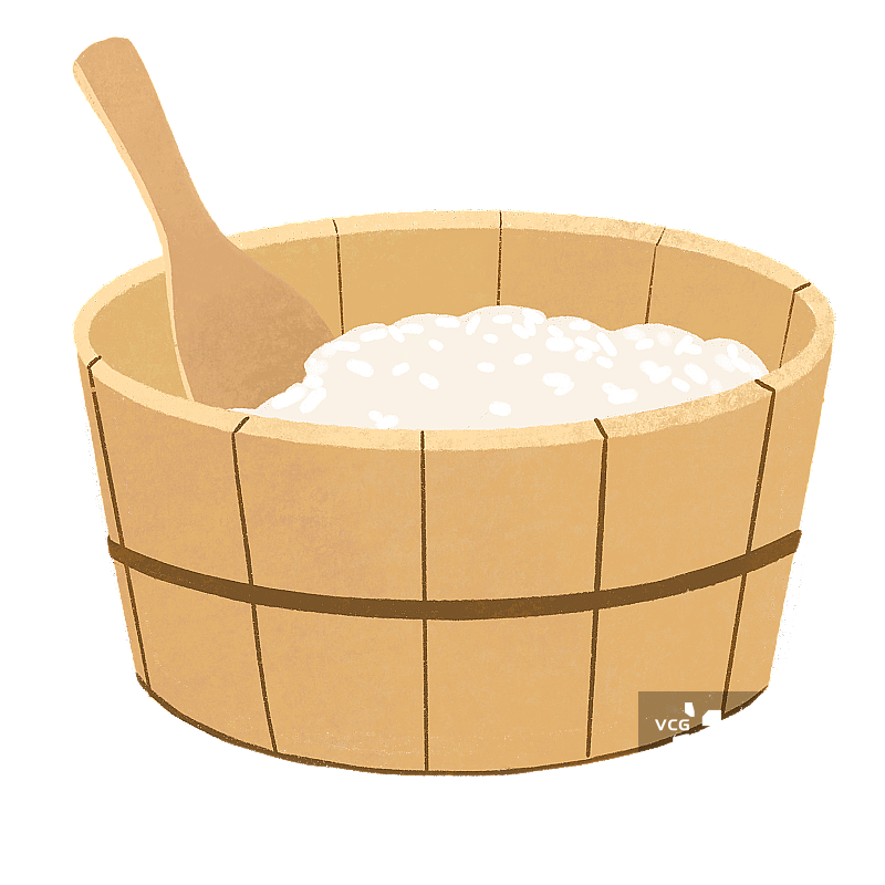 木桶米饭图片素材
