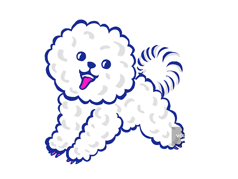可爱的小狗插图图片素材