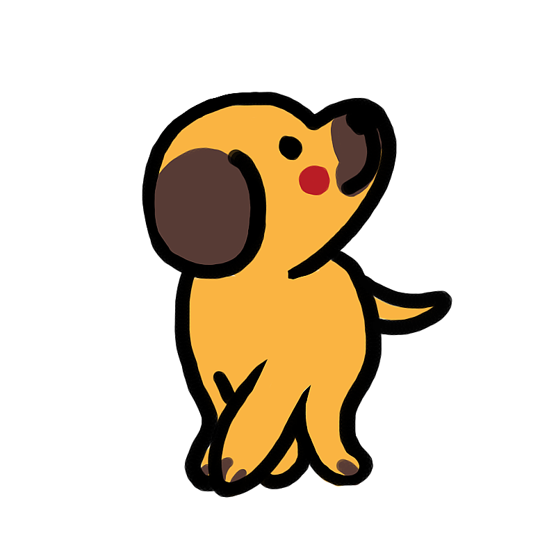 小狗插图图片素材