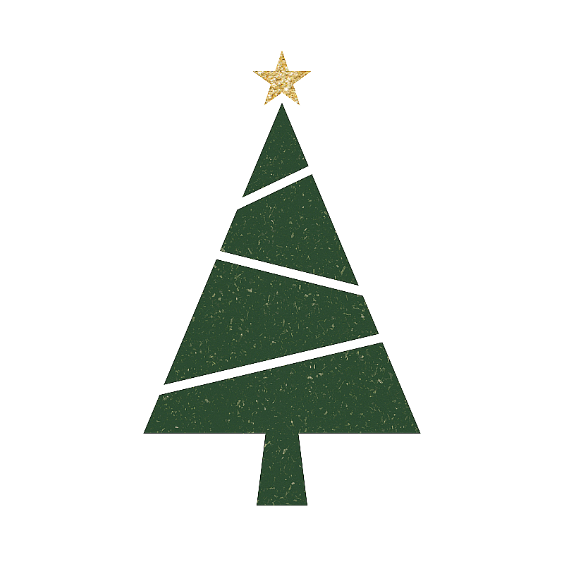 圣诞树简约图形图片素材