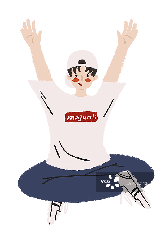 欢呼的男孩图片素材