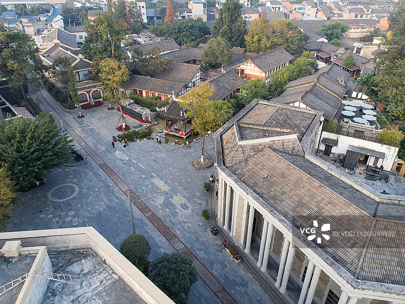 四川省大邑县安仁古镇图片素材