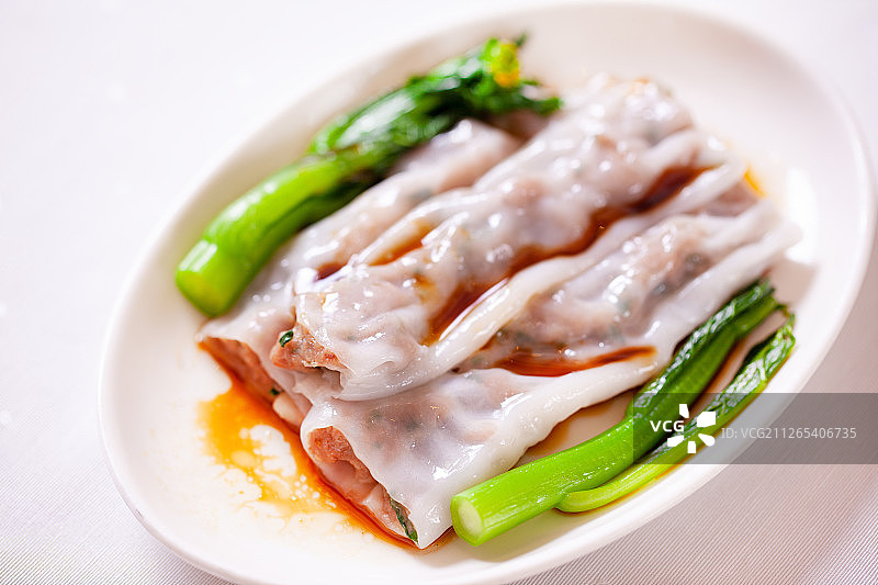 粤式肠粉（叉烧肠粉）图片素材