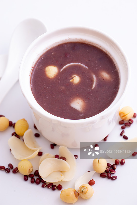 广东甜品糖水（莲子百合红豆沙）图片素材
