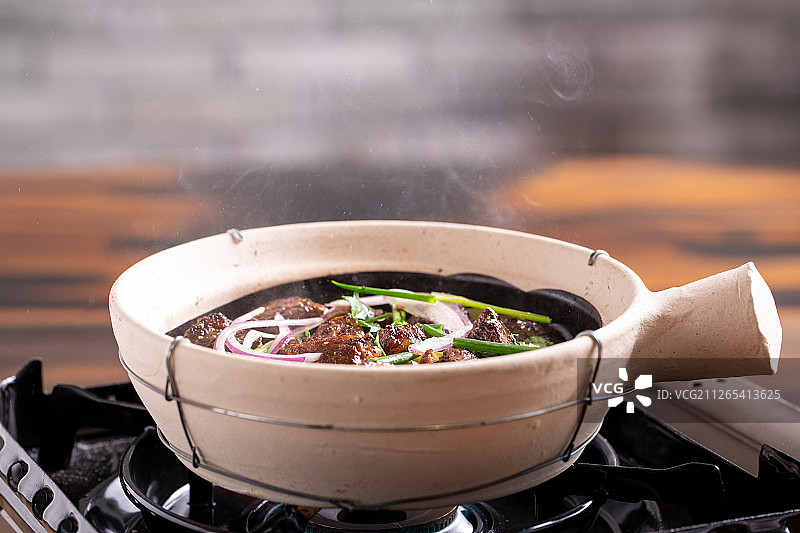 啫啫煲（啫啫牛肉）图片素材