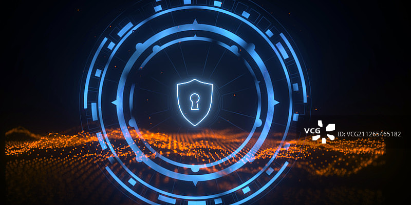 3D抽象安全锁图片素材