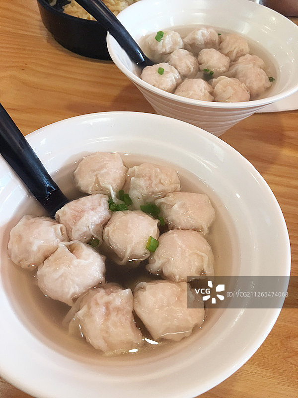 一份沙县小吃的扁肉图片素材