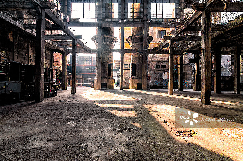 工厂废墟图片素材