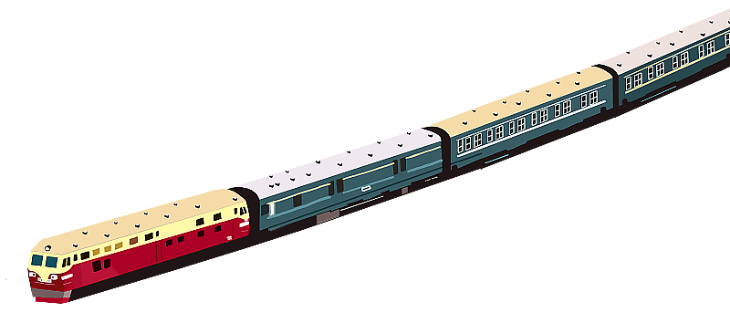 春运途中的火车图片素材