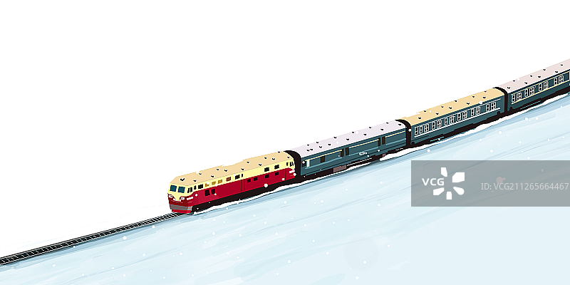 春运回乡的列车图片素材