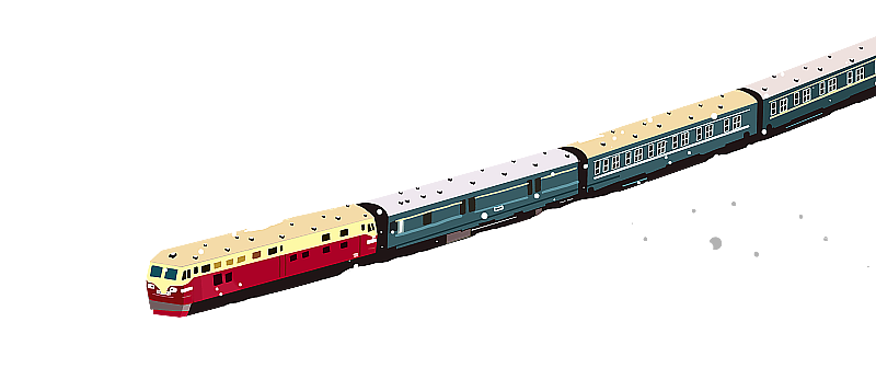 春运回乡的列车图片素材