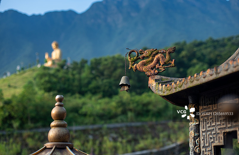 寺庙里的龙标志图片素材