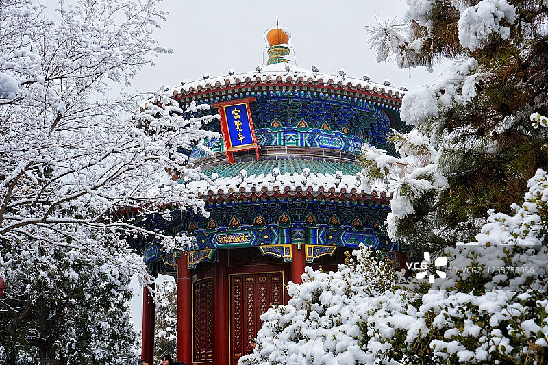 雪后景山图片素材