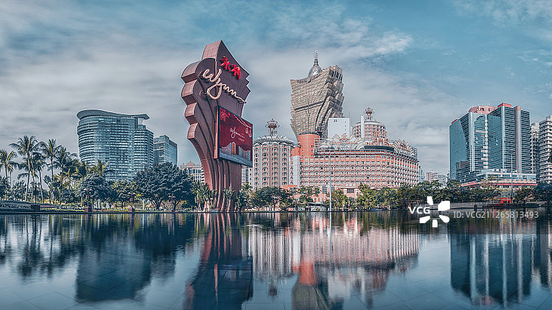 澳门赌场建筑风光图片素材